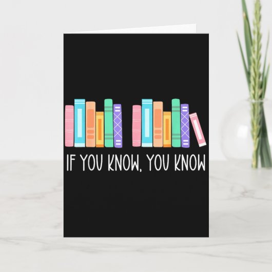 Funny If You Know You Know 6 7 Reading Books Merry Kaart (Voorkant)