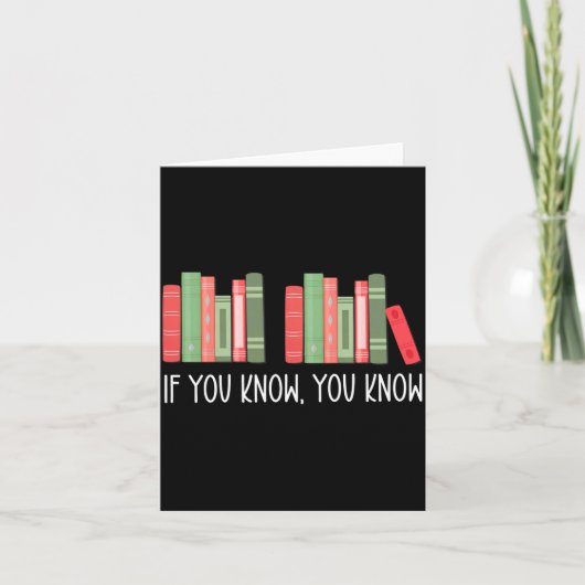 Funny If You Know You Know 6 7 Reading Books Merry Kaart (Voorkant)