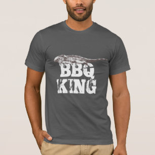 Funny Iguana BBQ King T-Shirt