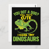 Funny Iguana Joke Dinosaurs Lizard Reptile Fun Briefkaart (Voorkant / Achterkant)