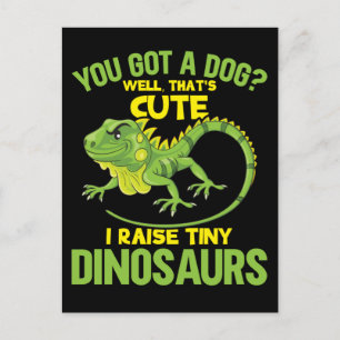 Funny Iguana Joke Dinosaurs Lizard Reptile Fun Briefkaart