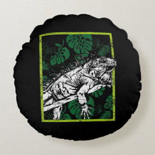 Funny Iguana Lovers Gift Rond Kussen