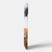 Funny IJslandse paardenportret Case-Mate iPhone Case (Achterkant / Rechts)