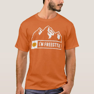 Funny, ik ben Freestyle Snowboard Ski Run Circle M T-shirt