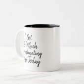 Funny "Ik heb vandaag zoveel koppig gedaan" Tweekleurige Koffiemok (Voorkant links)