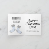 Funny "Ik hoop dat je van sokken houdt" Happy Vade Kaart (Binnen)