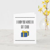 Funny "Ik hoop dat je van sokken houdt" Happy Vade Kaart (Gele Bloem)