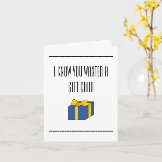 Funny "Ik hoop dat je van sokken houdt" Happy Vade Kaart (Gele Bloem)