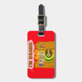 Funny, ik mis je... ik ben vereerd. bagagelabel (Voorkant verticaal)