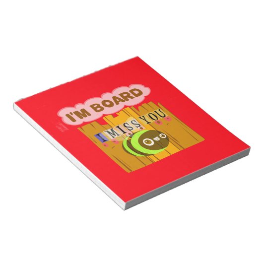 Funny, ik mis je... ik ben vereerd. notitieblok (Schuin)