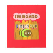 Funny, ik mis je... ik ben vereerd. notitieblok (Voorkant)