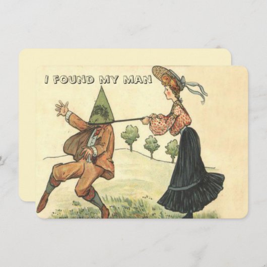 Funny, ik vond mijn man kaart (Voorkant / Achterkant)