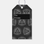 Funny Illuminati complottheorie piramide Cadeaulabel (Achterkant)