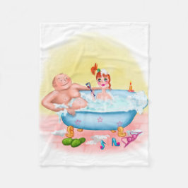 Funny illustration Lovers Fleece Deken