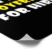 Funny I'm A Boyfriend For Hire Quote Valentine's D Poster (Hoek)