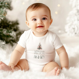 Funny I'm a Gift Holiday Baby Outfit for Christmas Romper
