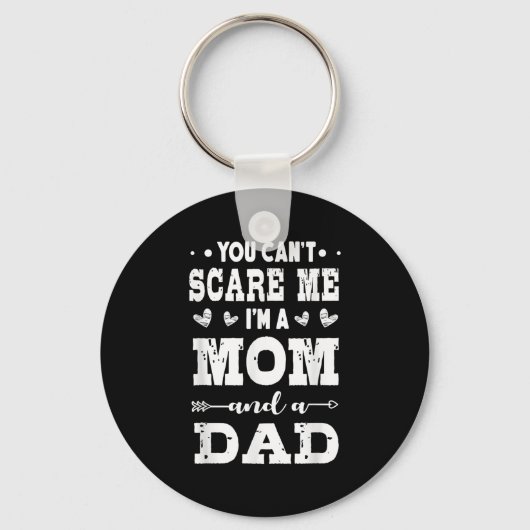 Funny I'm A Mom And A Dad Single Mom Sleutelhanger (Voorkant)