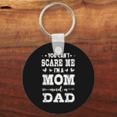 Funny I'm A Mom And A Dad Single Mom Sleutelhanger (Voorkant)
