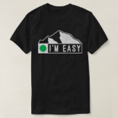 Funny Im Easy Ski Snowboard Green Marker Mountain T-shirt (Design voorkant)