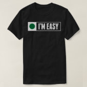 Funny Im Easy Snowboard Ski Mountain Sign Retro Vi T-shirt (Design voorkant)