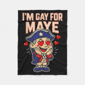 Funny I'm Gay For Maye  Fleece Deken (Voorkant)