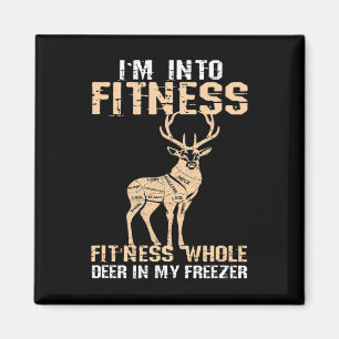 Funny Im in Fitness Deer in Mijn vriesvlees Magneet
