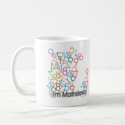 Funny Im Mathslexic Design Koffiemok (Links)