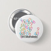 Funny Im Mathslexic Design Ronde Button 5,7 Cm (Voorkant /achterkant)