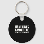 Funny I'm Memaw's Favorite For Birthday Anniversar Sleutelhanger (Voorkant)