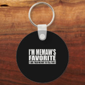 Funny I'm Memaw's Favorite For Birthday Anniversar Sleutelhanger (Voorkant)