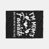 Funny I'm Mom's Favorite Son Daughter In Law Favor Fleece Deken (Voorkant (Horizontaal))