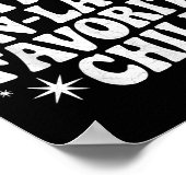 Funny I'm My Mother In Law's Favorite Child Christ Poster (Hoek)