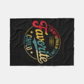Funny Im My Mother In Laws Favorite Child Men Wome Fleece Deken (Voorkant (Horizontaal))