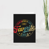 Funny Im My Mother In Laws Favorite Child Men Wome Kaart (Voorkant)