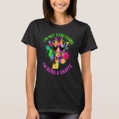 Funny I'm Not Stretching I'm Being a Giraffe Paint T-shirt (Voorkant)