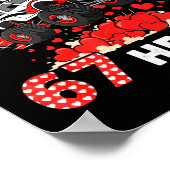 Funny I'm Ready To Crush 67 Hearts  Poster (Hoek)