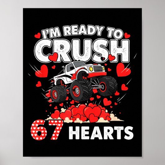 Funny I'm Ready To Crush 67 Hearts  Poster (Voorkant)