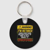 Funny I'm Retired Approach With Caution Men Dad Gr Sleutelhanger (Voorkant)