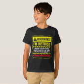 Funny I'm Retired Approach With Caution Men Dad Gr T-shirt (Voorkant volledig)