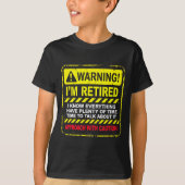 Funny I'm Retired Approach With Caution Men Dad Gr T-shirt (Voorkant)