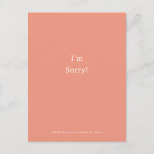 Funny I'm Sorry Apology Apologies Apologize Briefkaart