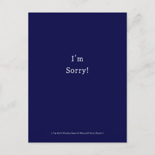 Funny I'm Sorry Apology Apologies Apologize Briefkaart
