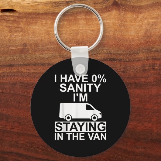 Funny I'm Staying In Tha Van Phasmophobia Drivers  Sleutelhanger (Voorkant)