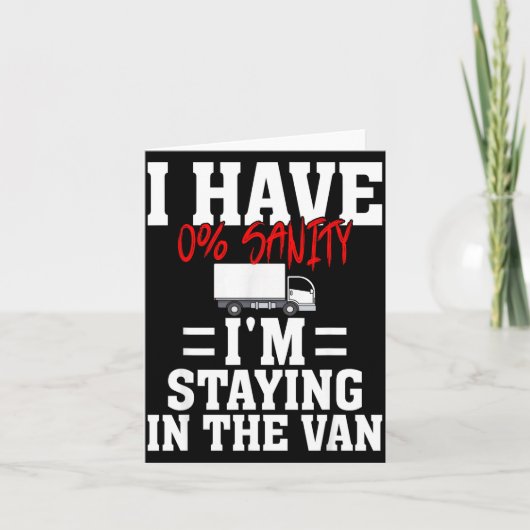 Funny I'm Staying In Tha Van Phasmophobia Gamer Me Kaart (Voorkant)