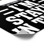 Funny I'm Staying In Tha Van Phasmophobia Gamer Me Poster (Hoek)