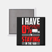 Funny I'm Staying In Tha Van Phasmophobia Gamer Wo Magneet (Voorkant / Achterkant)