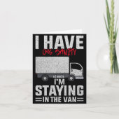 Funny I'm Staying In Tha Van Phasmophobia Man Wome Kaart (Voorkant)