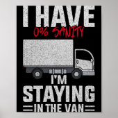 Funny I'm Staying In Tha Van Phasmophobia Man Wome Poster (Voorkant)