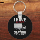 Funny I'm Staying In Tha Van Phasmophobia Man Wome Sleutelhanger (Voorkant)