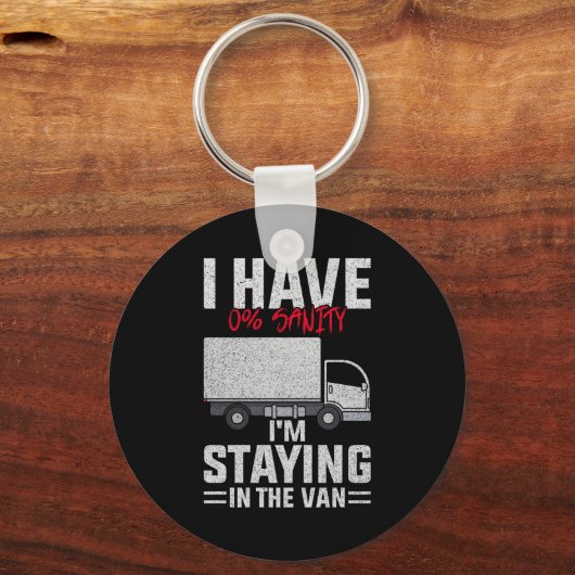 Funny I'm Staying In Tha Van Phasmophobia Man Wome Sleutelhanger (Voorkant)